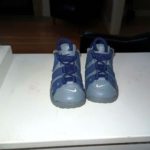 Nike Air More Uptempo Cool Grey Midnight Navy White Toddler 4c